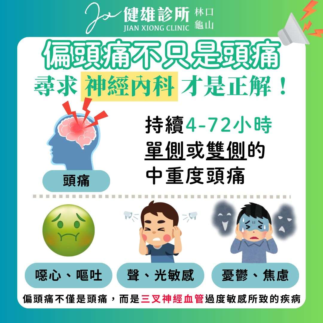 【偏頭痛不只是頭痛！】嚴重起來要人命